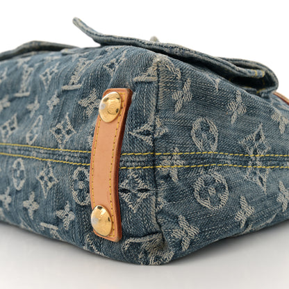 Louis Vuitton Monogram Denim Baggy PM Blue 9 of 10