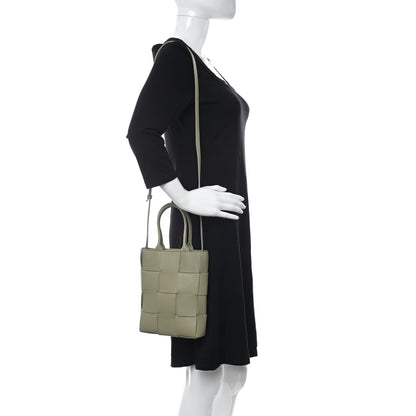 Bottega Veneta Lambskin Maxi Intrecciato North South Cassette Tote Travertine 2 of 9