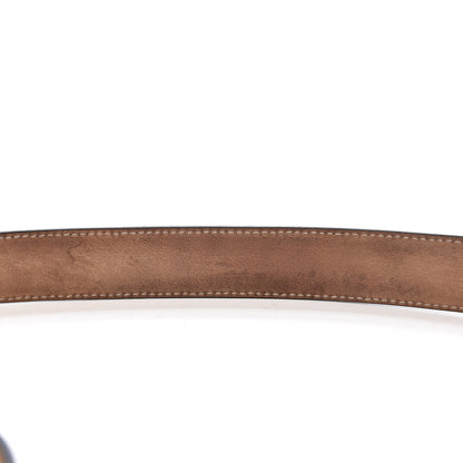 Gucci Calfskin Crystal Interlocking G Belt 80 32 Black 7 of 11