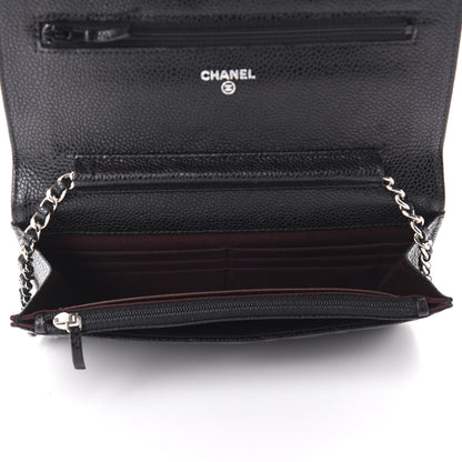 Chanel Caviar Quilted Wallet On Chain WOC Black 5 of 12