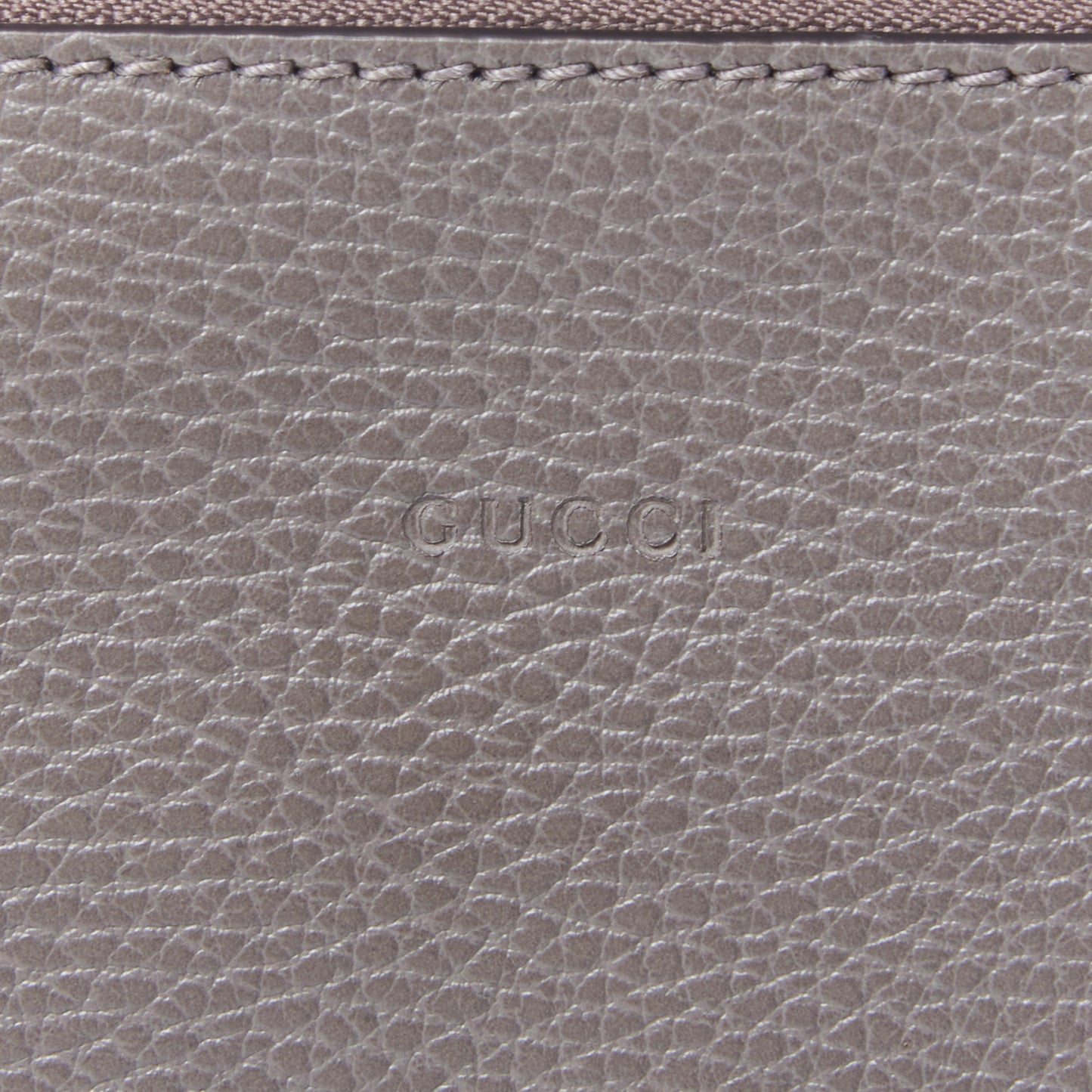 Calfskin Large Bamboo Clutch Grey