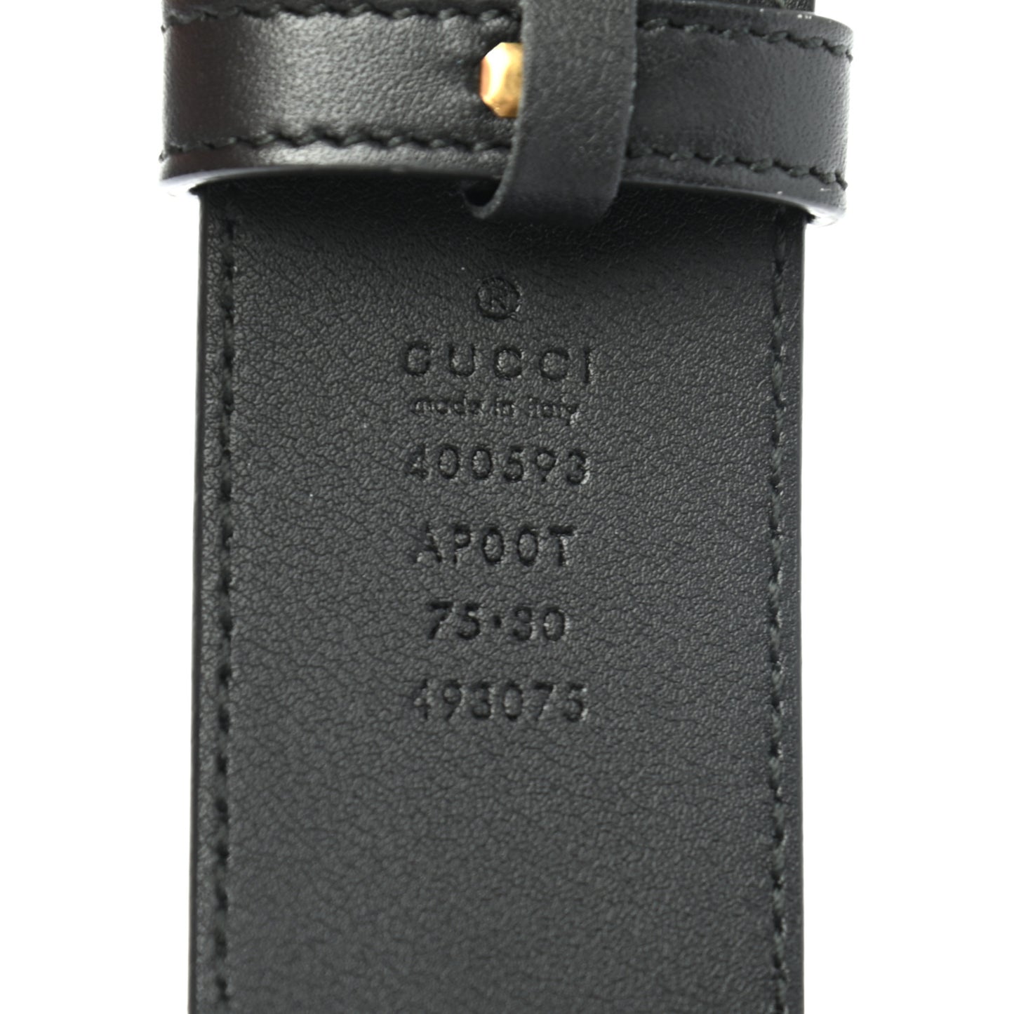 Calfskin Double G 40mm Belt 75 30 Black