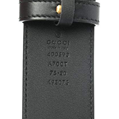 Gucci Calfskin Double G 40mm Belt 75 30 Black 5 of 5