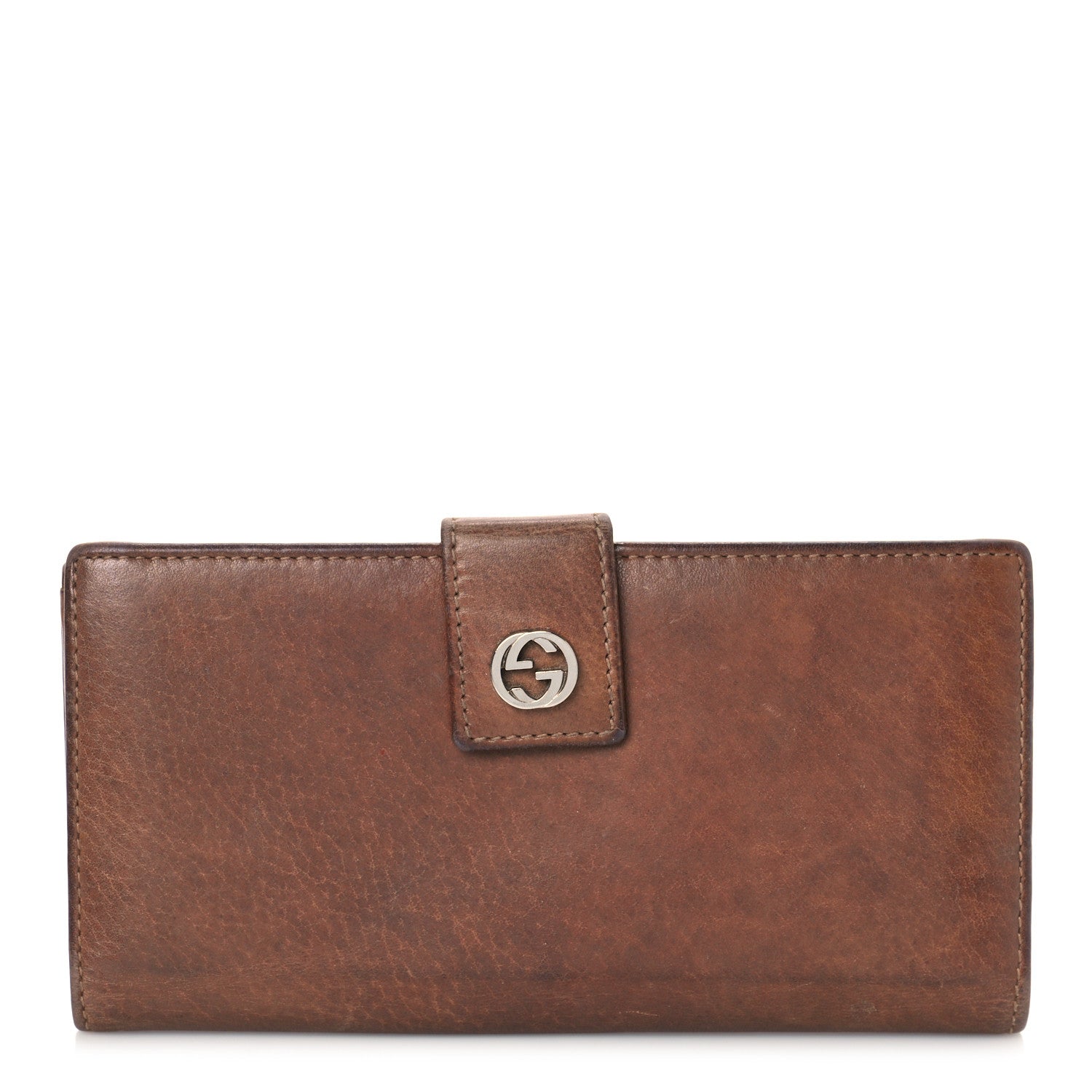 Gucci Calfskin Miss GG Continental Wallet Old Naturale 1 of 11