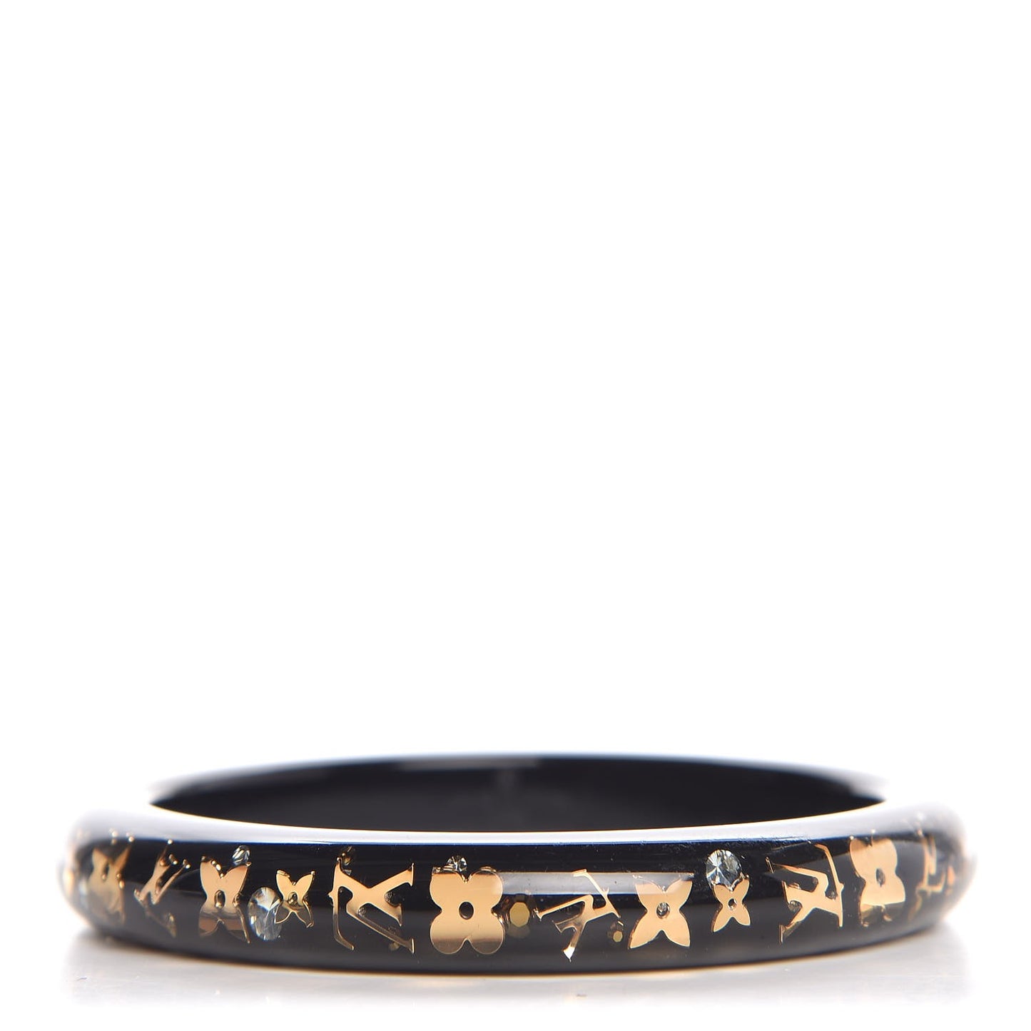 Resin Swarovski Medium Inclusion Bracelet M Black