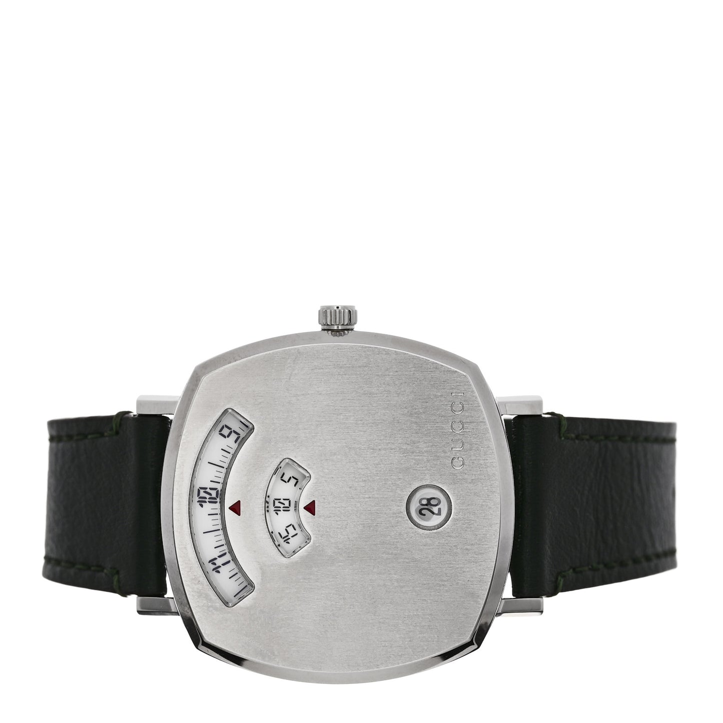 Stainless Steel Calfskin 35mm Grip Quartz Watch Green