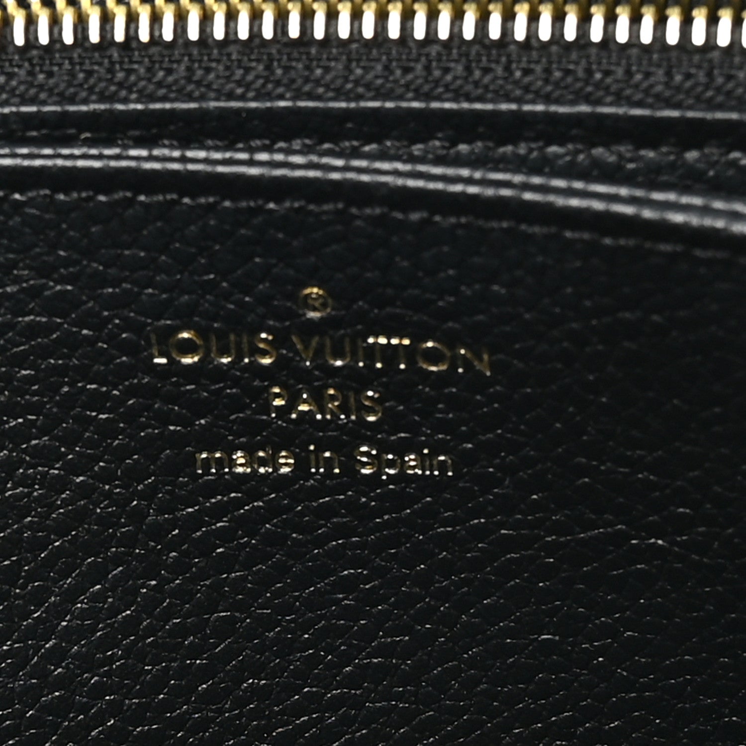 Louis Vuitton Empreinte Monogram Giant Zippy Wallet Black Beige 7 of 9