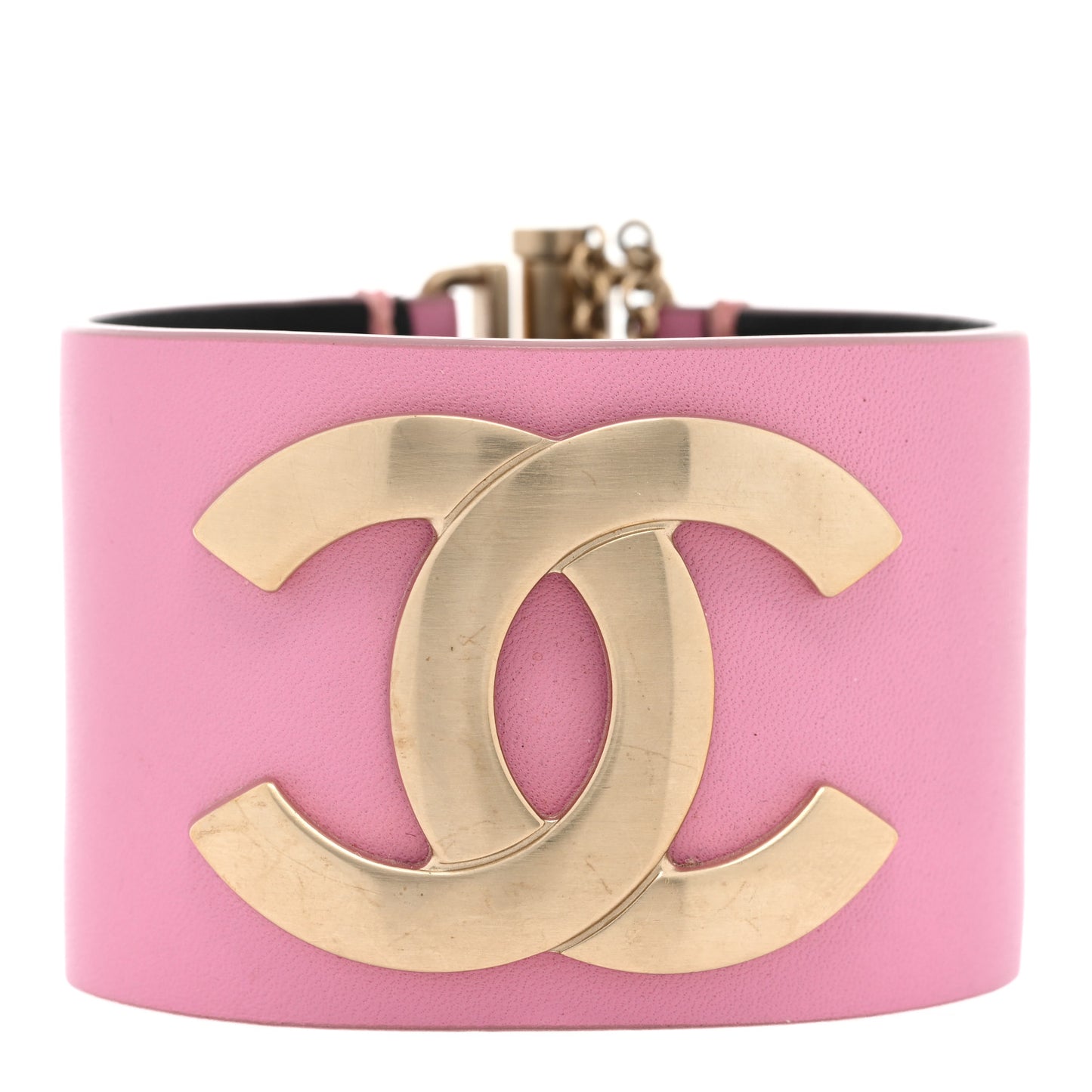 Calfskin CC Wide Cuff M Pink
