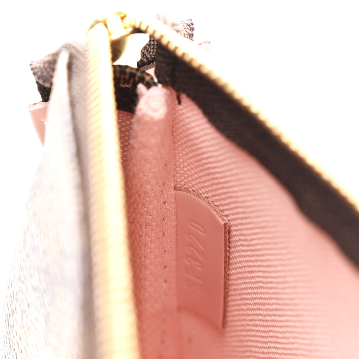 Damier Ebene 2020 Christmas Animation Big Wheel Mini Pochette Accessories Rose Ballerine