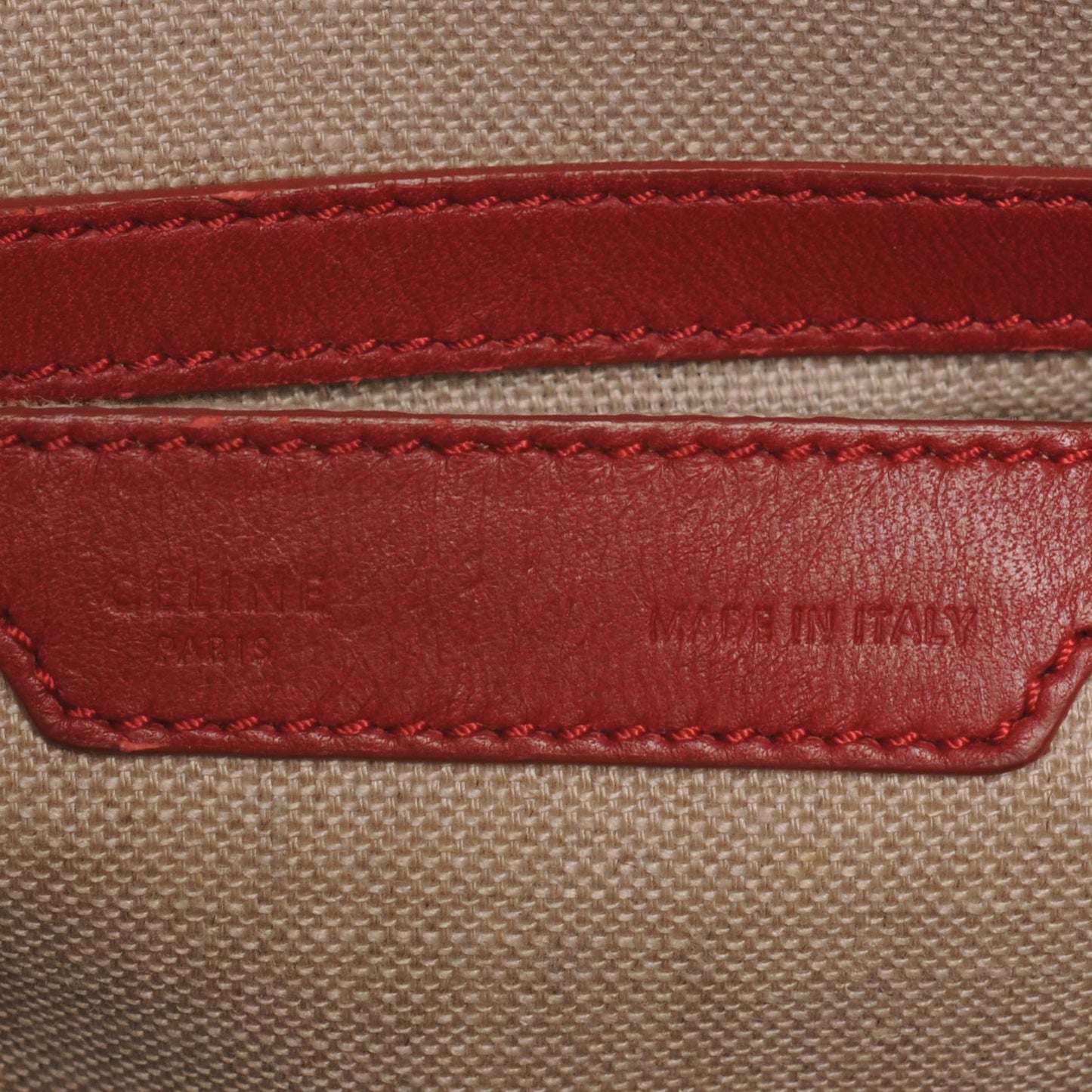 Smooth Calfskin Small Triptyque Satchel Red