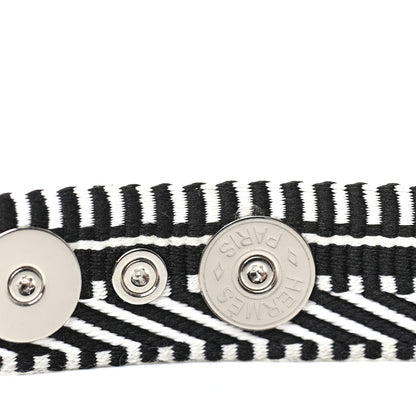 Hermes Toile Sombrero Rivale Cavale Bracelet T3 Black 4 of 5