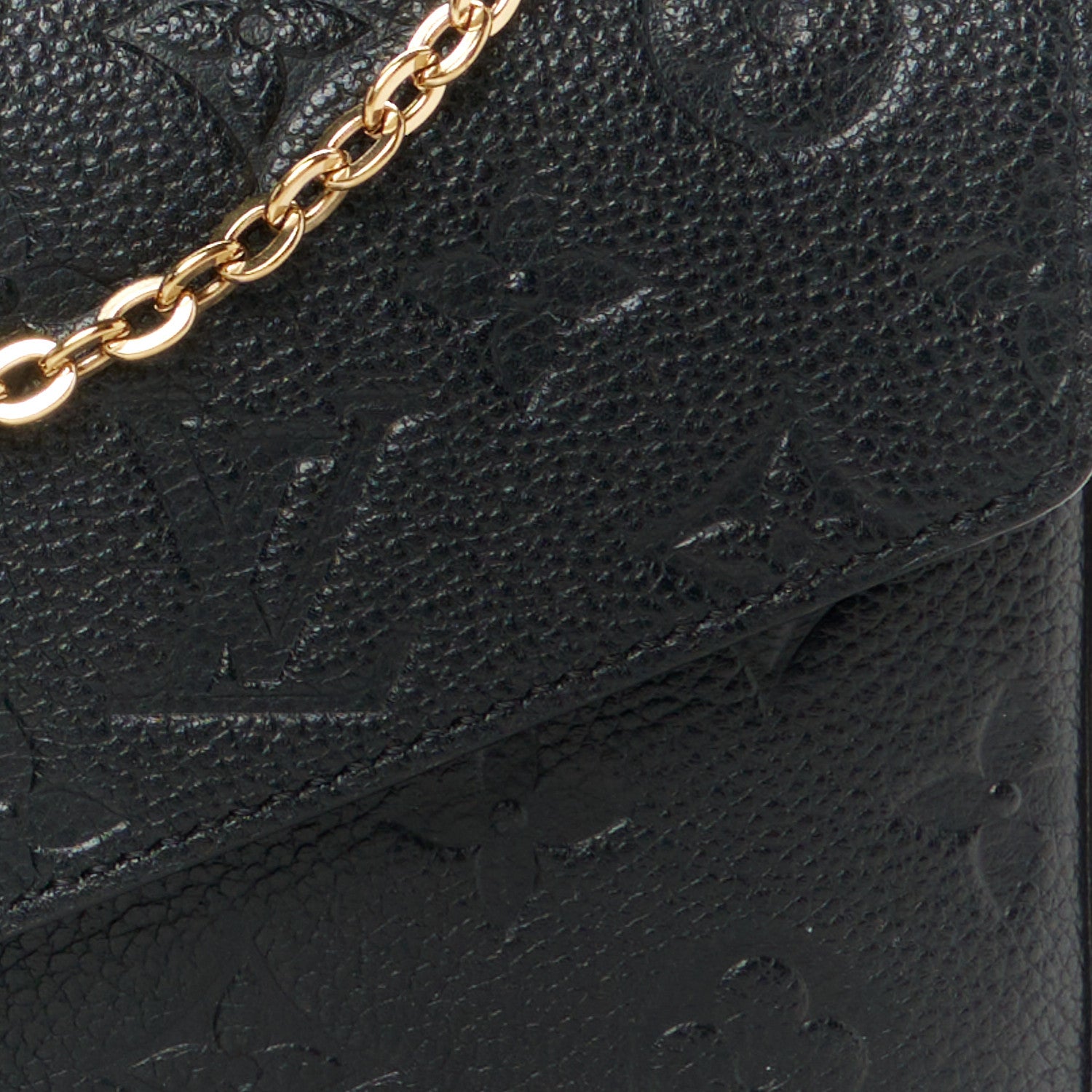 Louis Vuitton Empreinte Pochette Felicie Chain Wallet Black 13 of 15