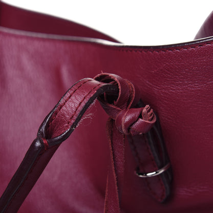 Balenciaga Veau Papier Classic Silver Hardware A4 Zip Around Tote Rouge Pourpre 32 of 38