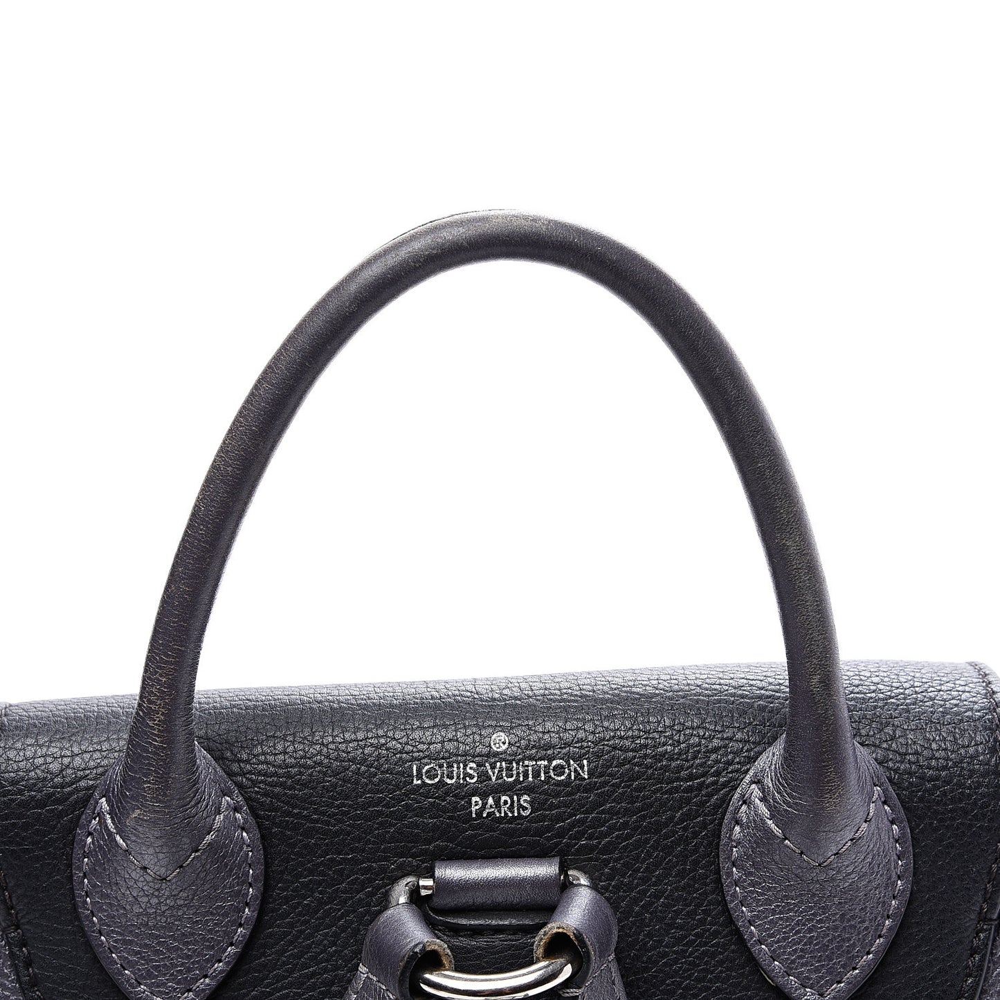 Calfskin Eyelet Lockme Backpack Black