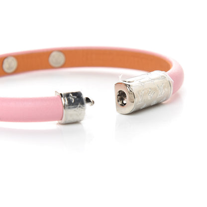 Louis Vuitton Calfskin Yummy LV Bracelet 17 Pink 7 of 8