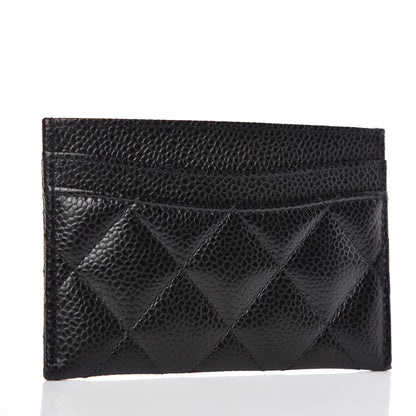 Chanel Caviar Quilted Card Holder Black 3 of 9
