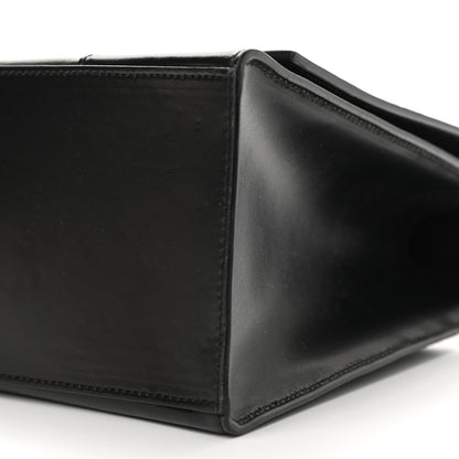 Balenciaga Shiny Box Calfskin Medium Hourglass Top Handle Bag Black 10 of 13