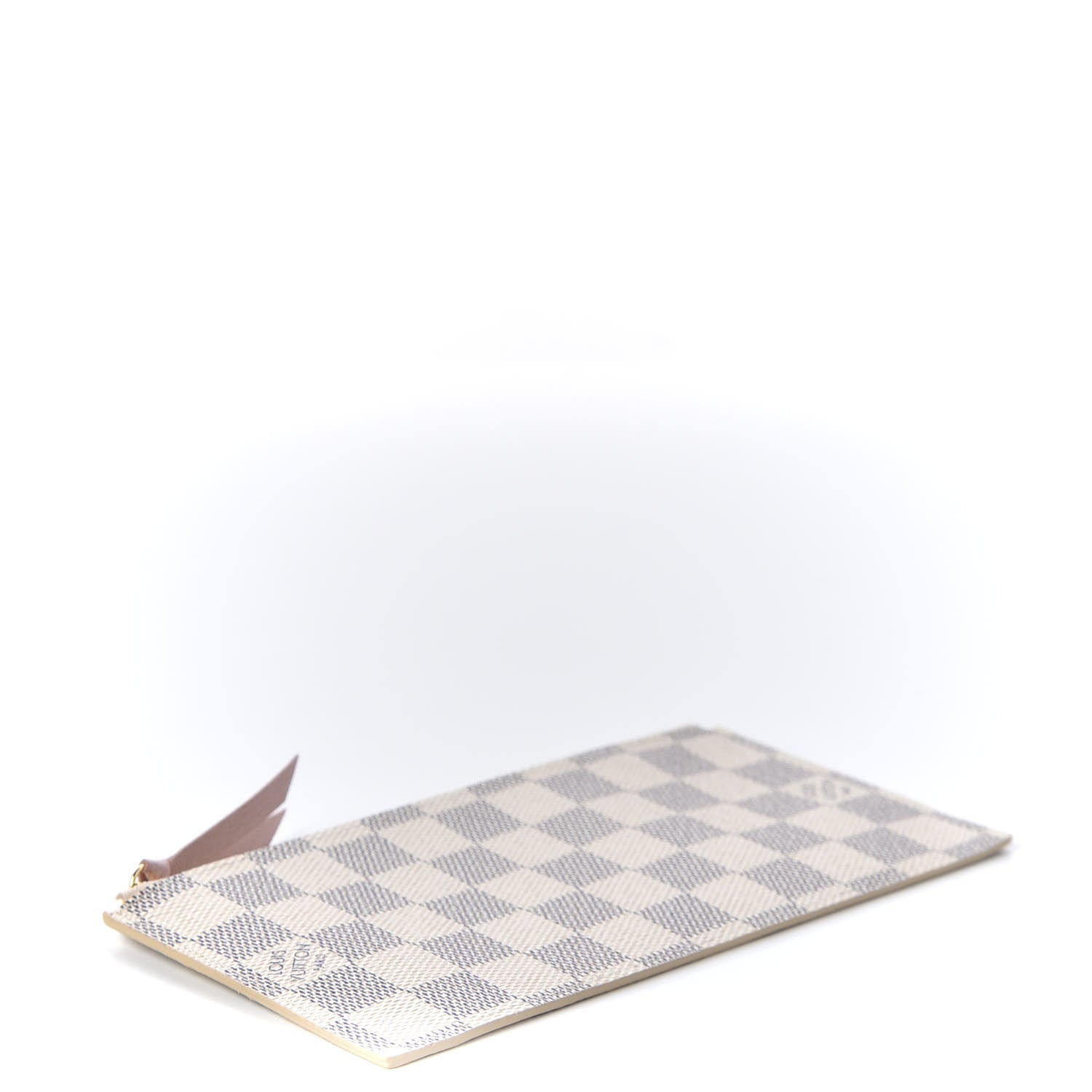 Louis Vuitton Damier Azur Felicie Chain Wallet Zippered Insert Rose Ballerine 3 of 8