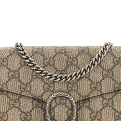Gucci GG Supreme Monogram Mini Dionysus Chain Wallet Beige Taupe 8 of 13