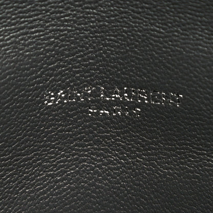 Saint Laurent Lambskin Quilted Toy Loulou Puffer Monogram Chain Satchel Storm 7 of 10