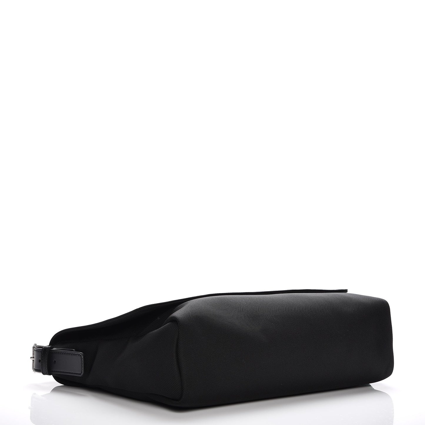 Techno Canvas Web Large Flap Messenger Bag Black
