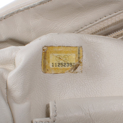 Chanel Leather Diagonal Ligne Flap Off White 6 of 7