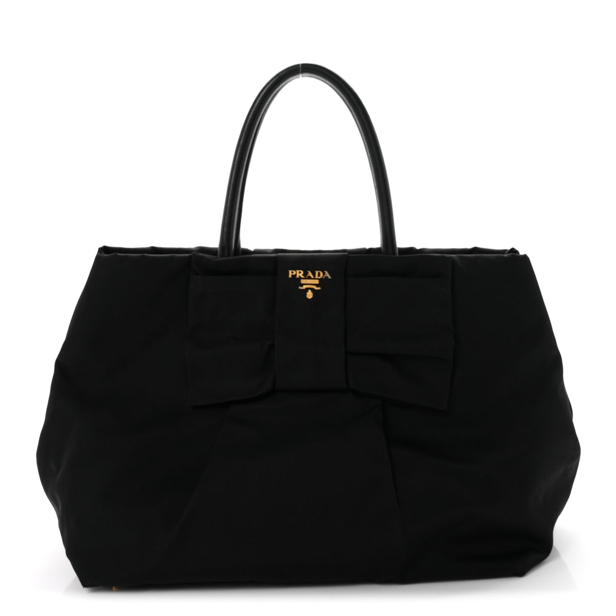Prada Nylon Tessuto Fiocco Bow Tote Black 1 of 11