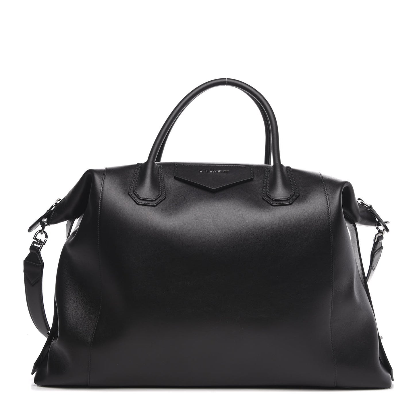Smooth Calfskin Large Soft Antigona Black