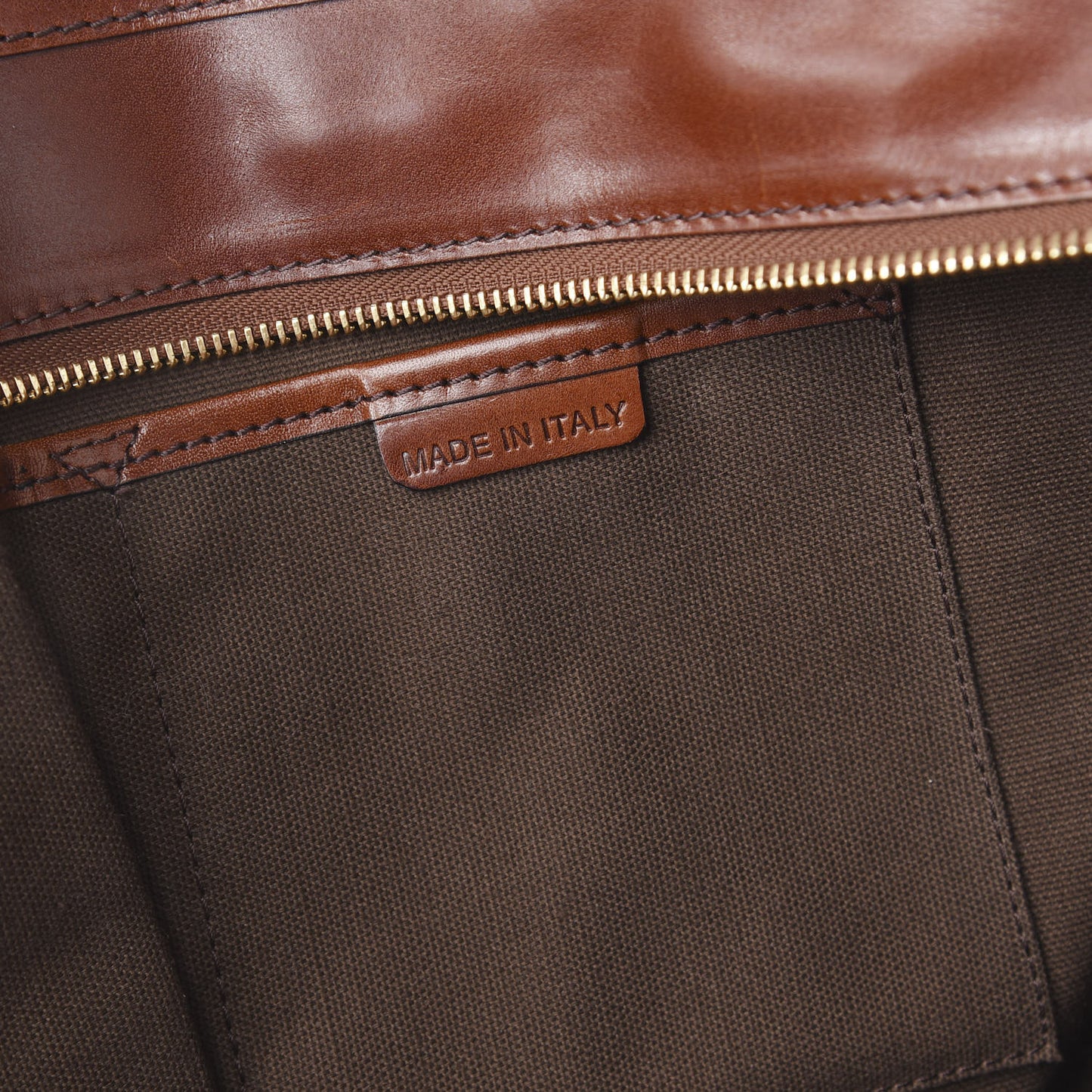 House Check Studded Large Greenham Tote Dark Tan