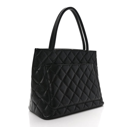 Chanel Caviar Quilted Medallion Tote Black 3 of 10