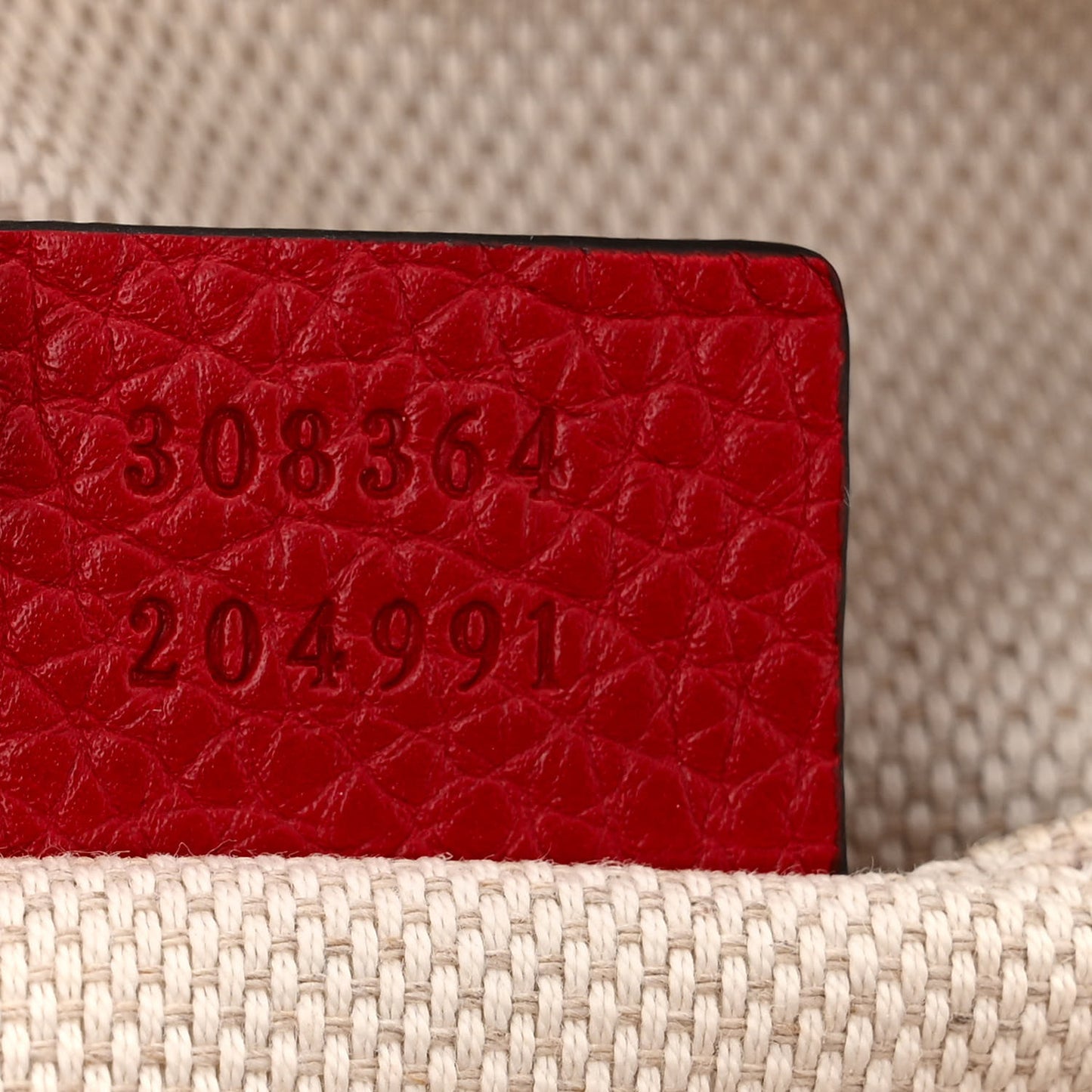 Pebbled Calfskin Small Soho Disco Bag Vibrant Red