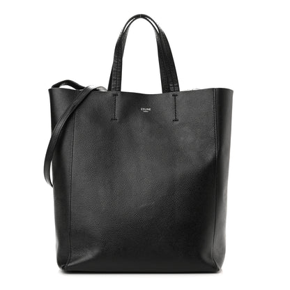 Celine Grained Calfskin Small Vertical Cabas Black 1 of 10