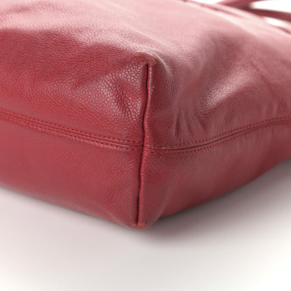 Chanel Caviar CC Tote Red 11 of 11
