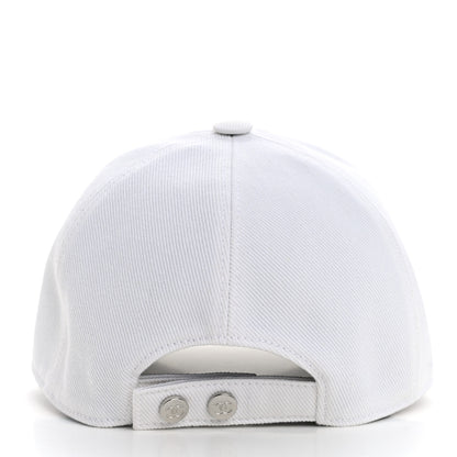 Chanel Cotton CC Cap Hat White Black 5 of 8
