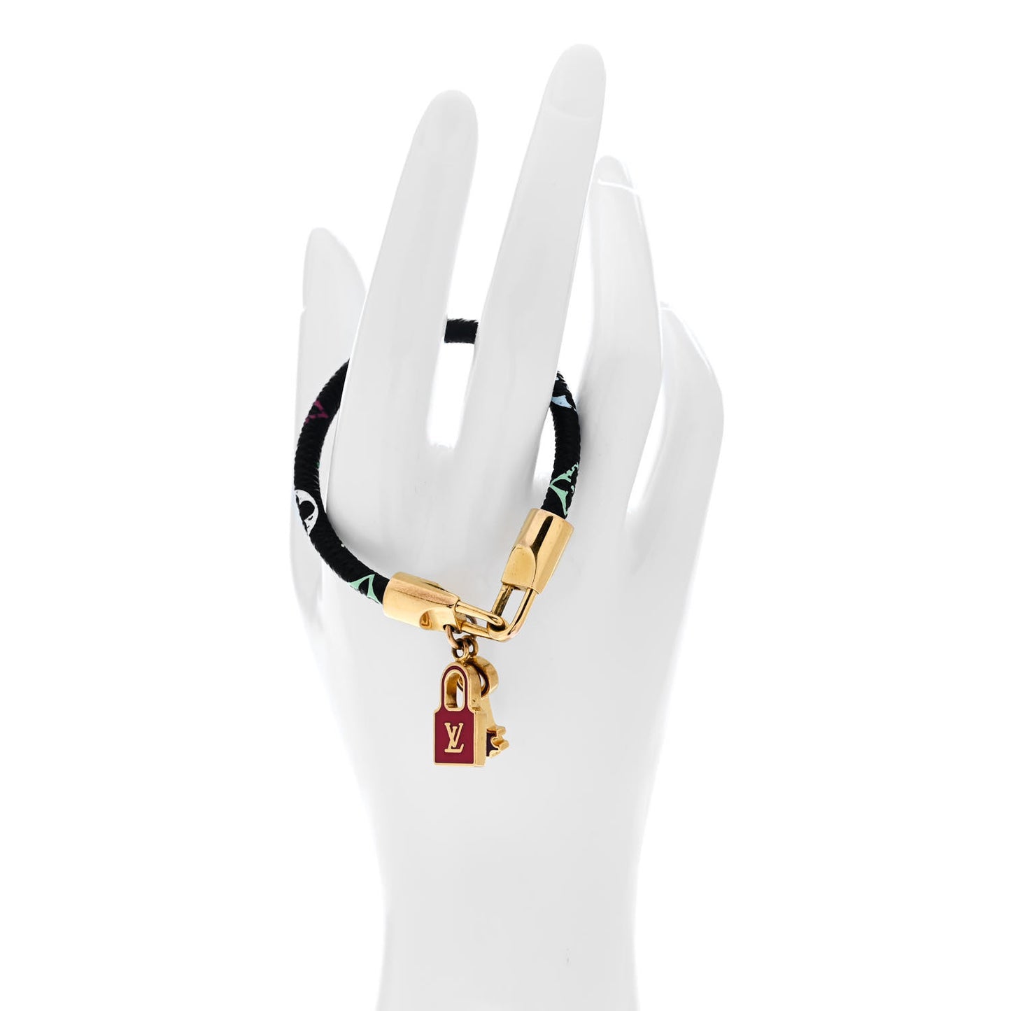 Monogram Multicolor Luck It Bracelet 17 Black