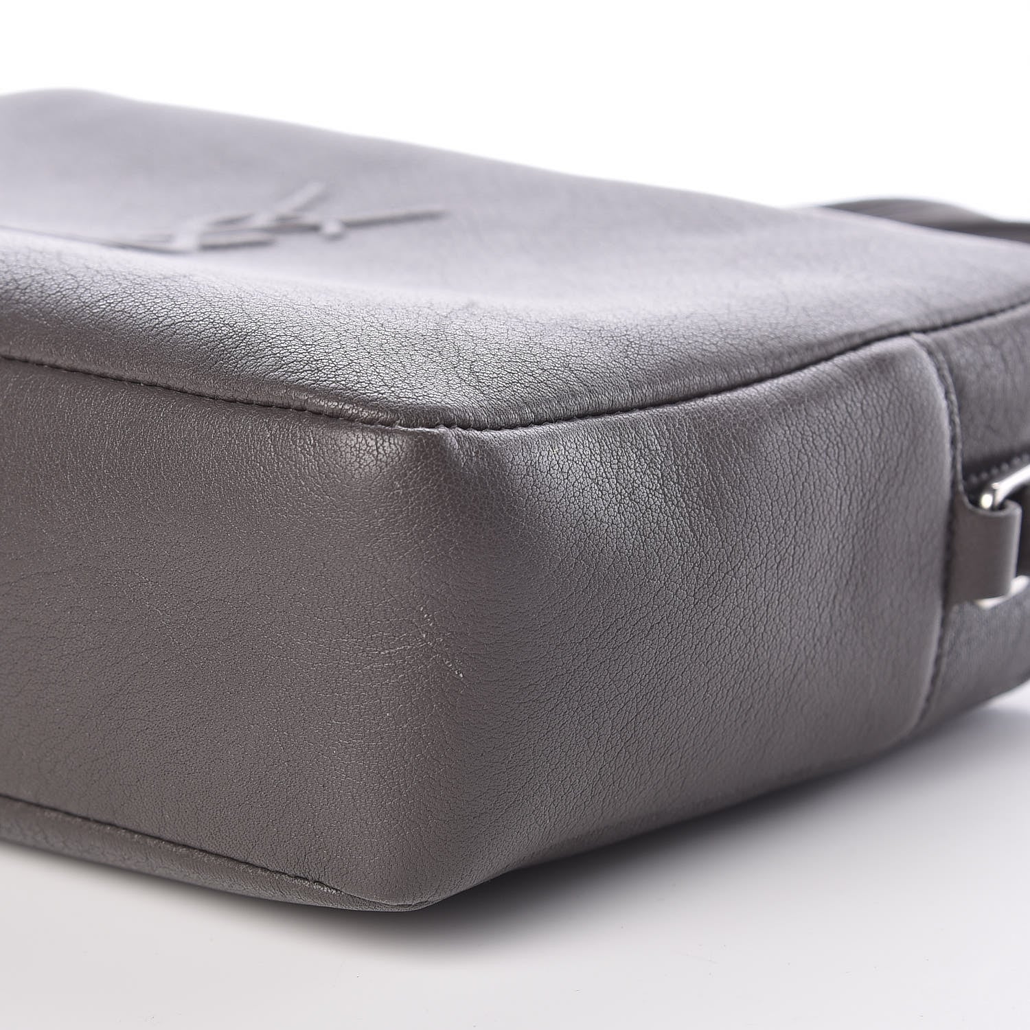 Saint Laurent Lambskin Monogram Small Lou Camera Bag Asphalt 9 of 9