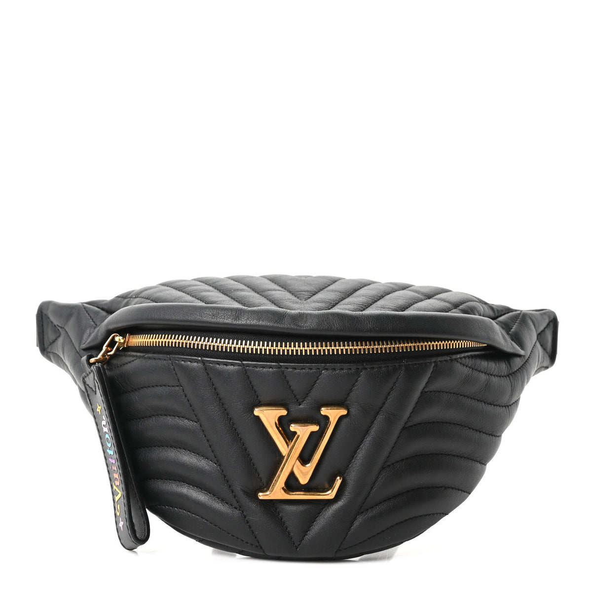 Louis Vuitton Calfskin Quilted New Wave Bumbag Black 1 of 9