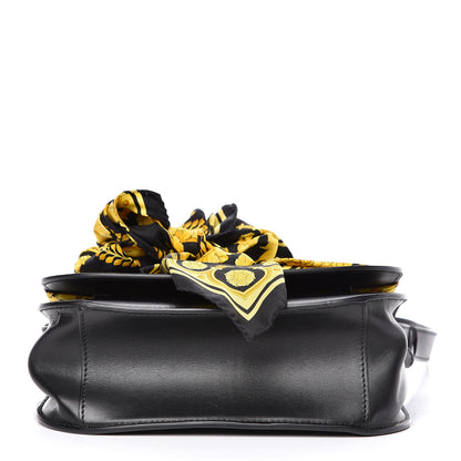 Versace Calfskin Shoulder Bag With Scarf Black 13 of 14
