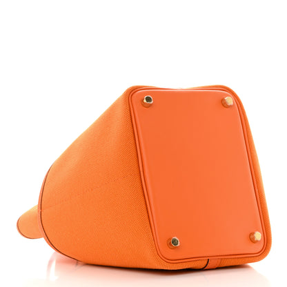 Hermes Toile Goeland Swift Cargo Picotin Lock 18 Orange 4 of 13