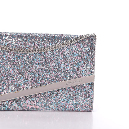 Jimmy Choo Glitter Emmie Clutch Bubblegum Mix 8 of 15