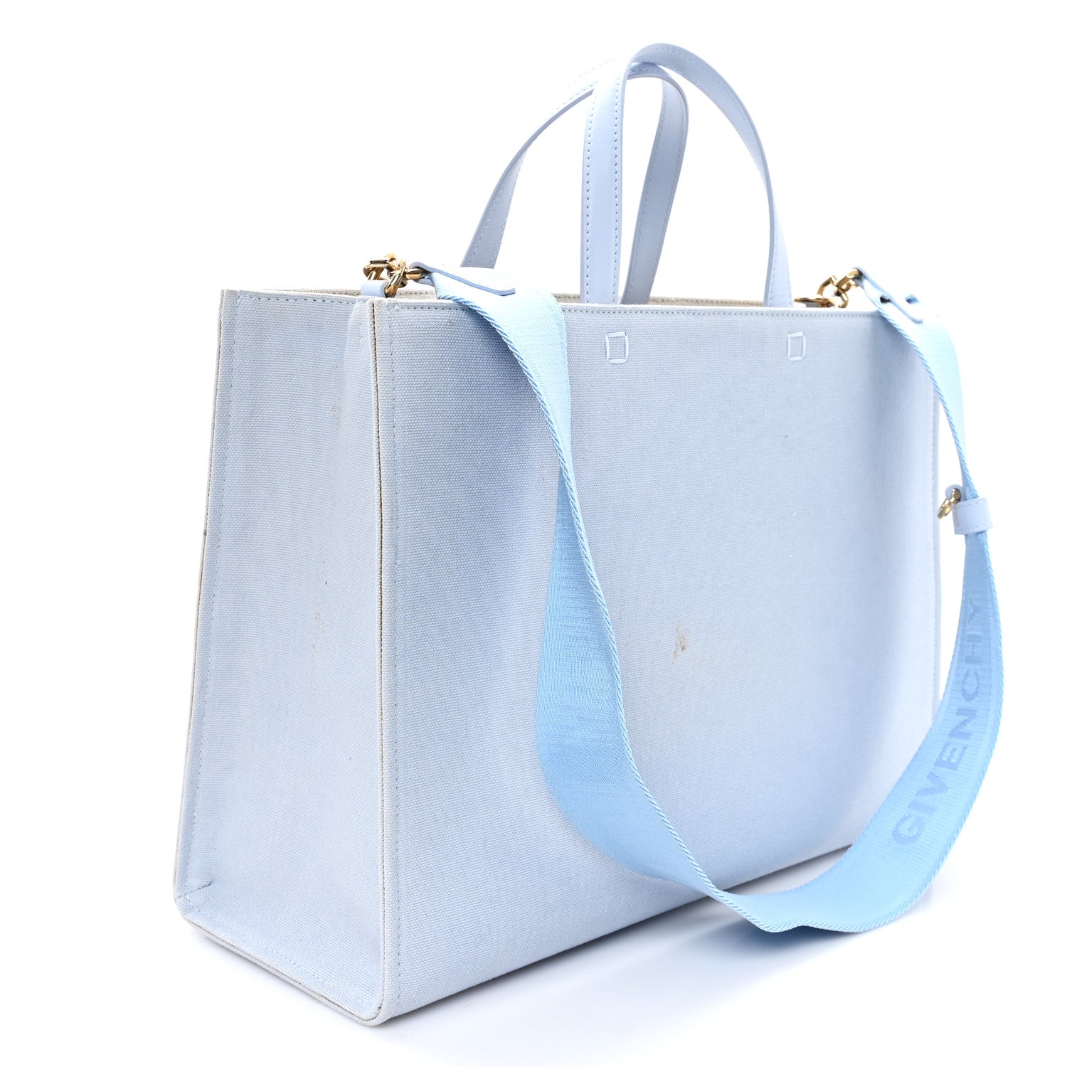 Givenchy Canvas Medium G-Tote Cloud Blue 3 of 12