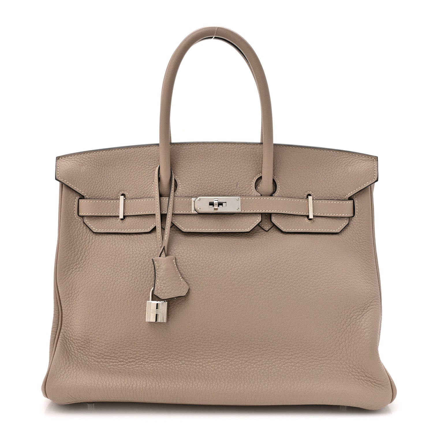 Hermes Taurillon Clemence Birkin 35 Gris Tourterelle 1 of 15