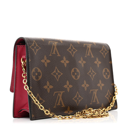 Louis Vuitton Monogram Flore Chain Wallet Fuchsia 3 of 9