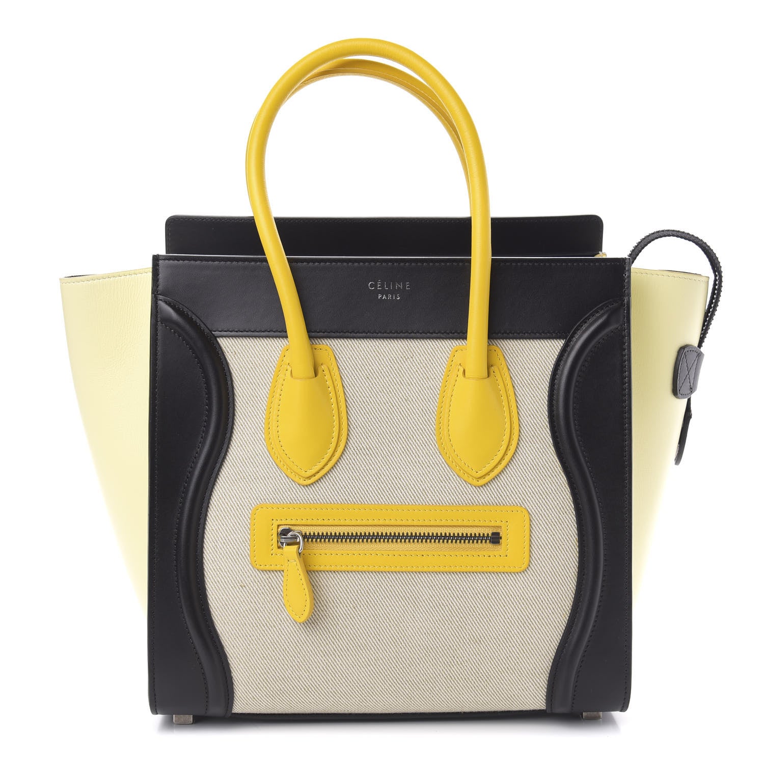Celine Canvas Smooth Calfskin Micro Tri-Color Luggage Sun 1 of 9