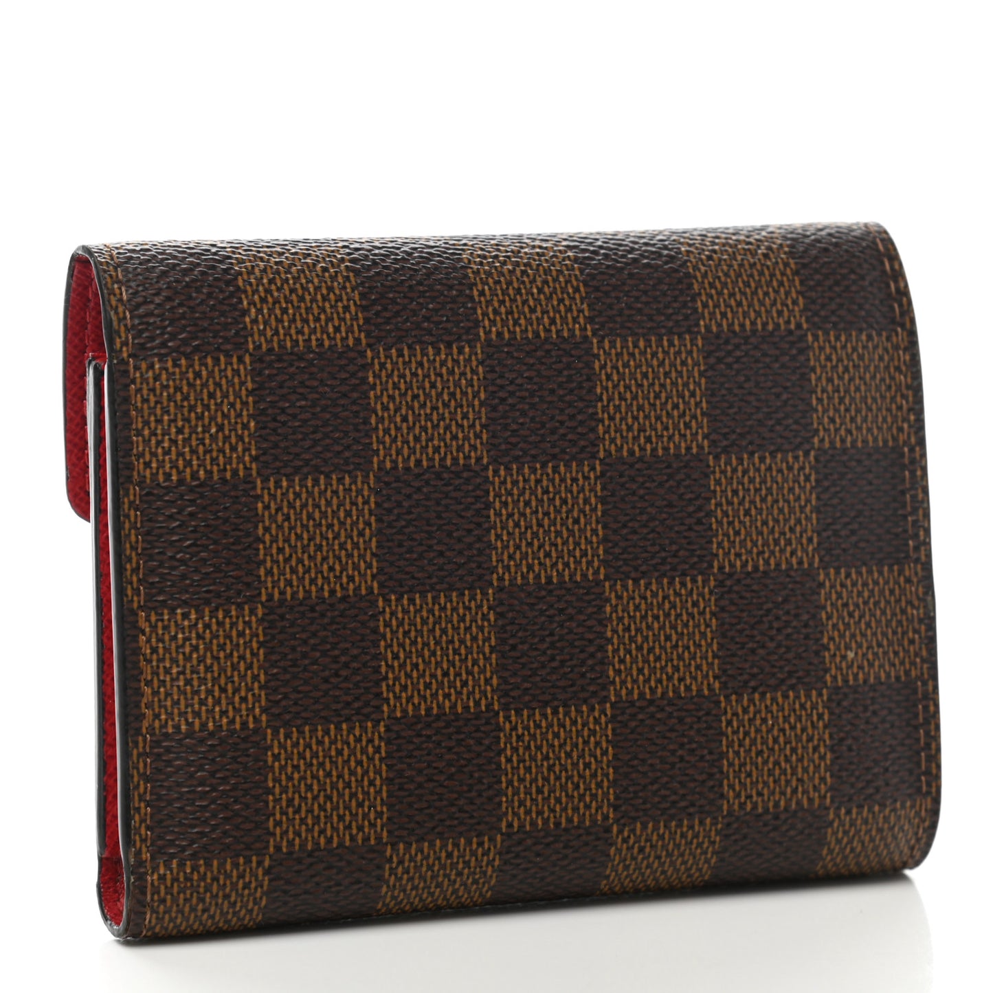 Damier Ebene Victorine Wallet Red
