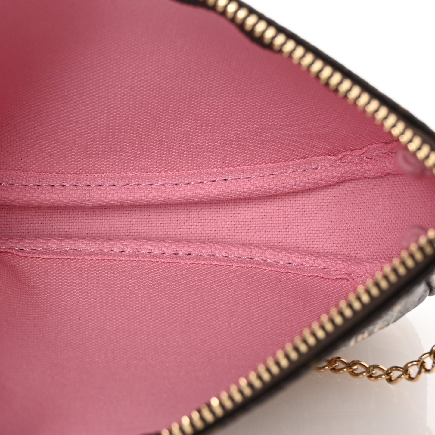 Monogram 2022 Christmas Animation Paris Mini Pochette Accessories Pink