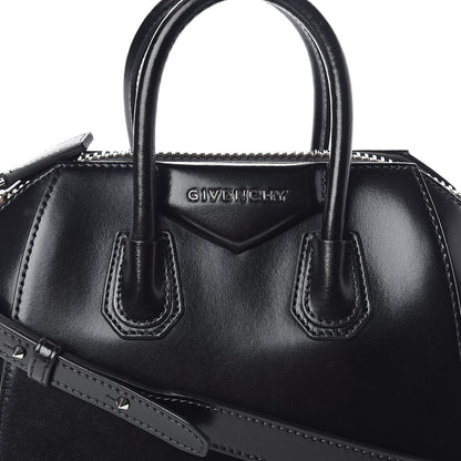 Givenchy Shiny Lord Calfskin Mini Antigona Black 7 of 9