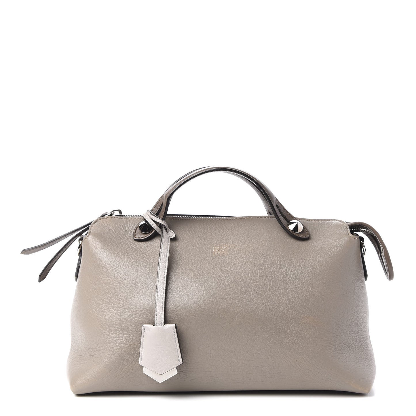 Vitello Dolce Medium By The Way Boston Bag Tortora Seppia