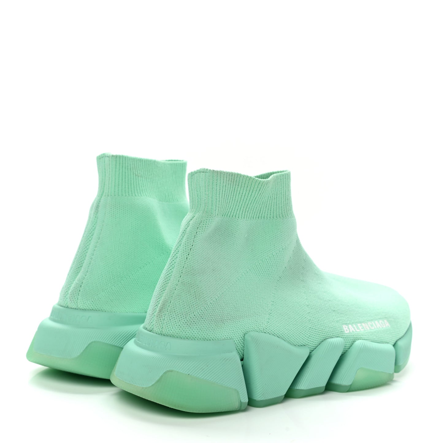 Technical 3D Recycled Knit Womens Speed 2.0 Transparent Sole Sneakers 37 Mint
