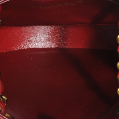 Chanel Lambskin Quilted Small Shoulder Bag Red 5 of 7